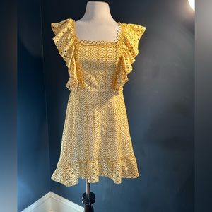 Fully lined eyelet dress